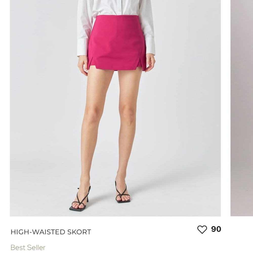 Endless Rose Magenta high-waisted skort